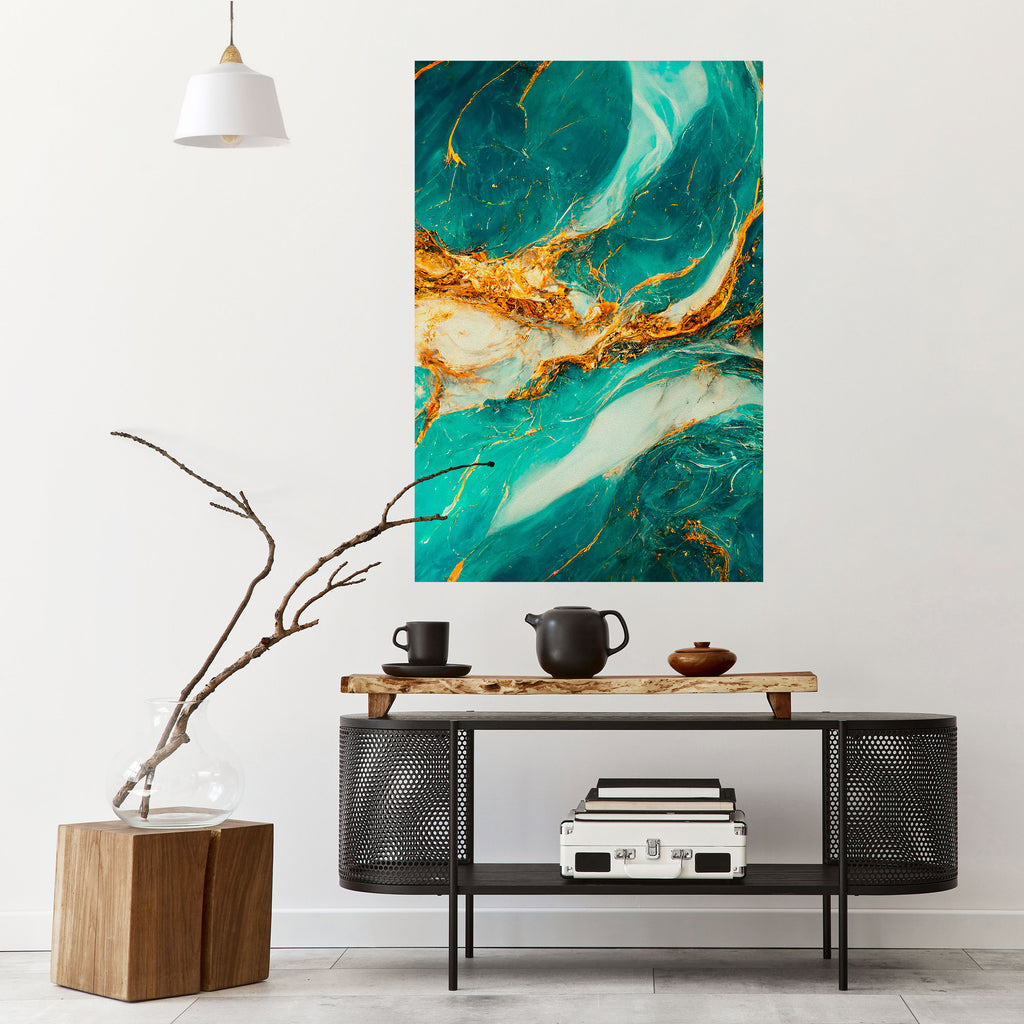 GILDED WHISPERS Peel and Stick Vertical Poster