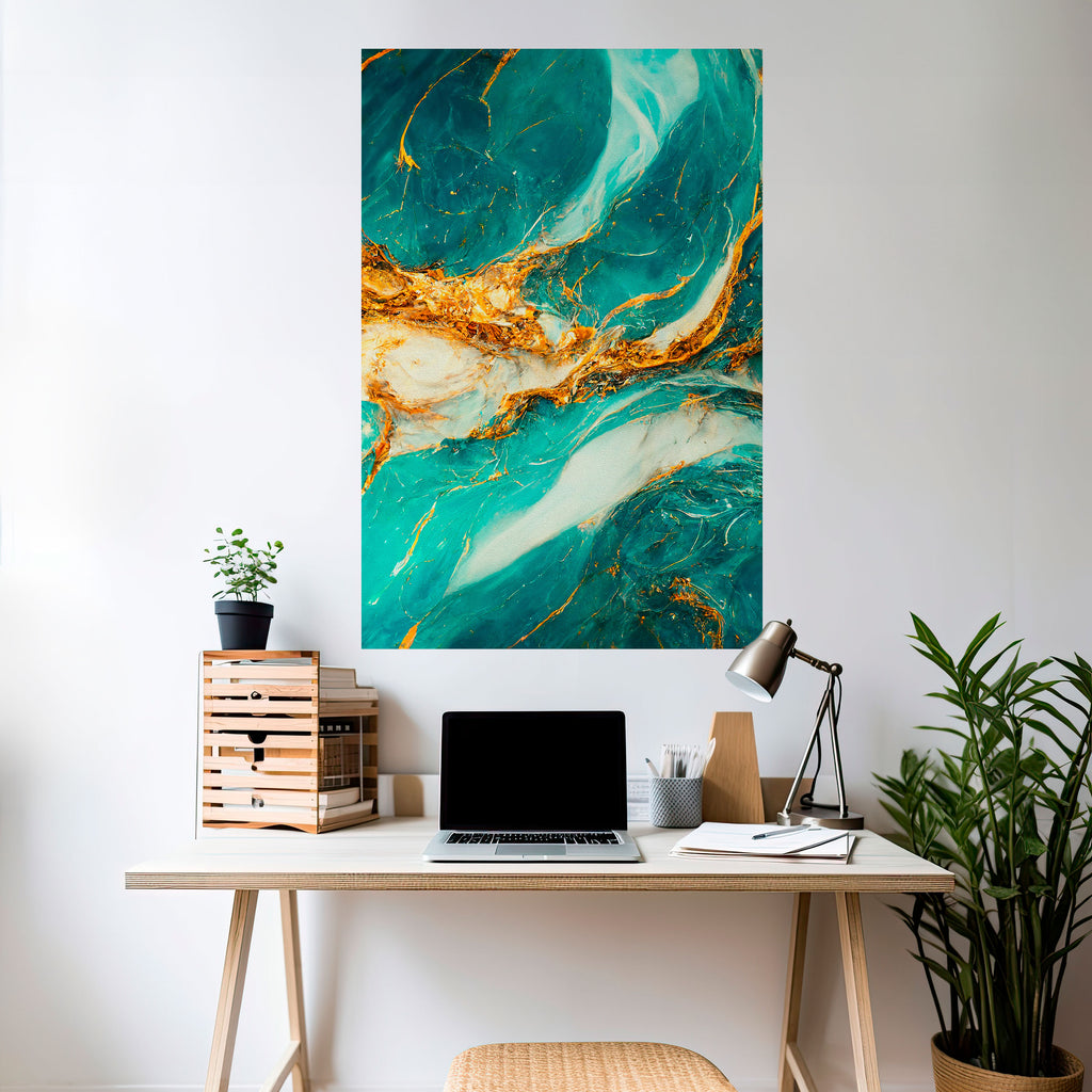 GILDED WHISPERS Peel and Stick Vertical Poster