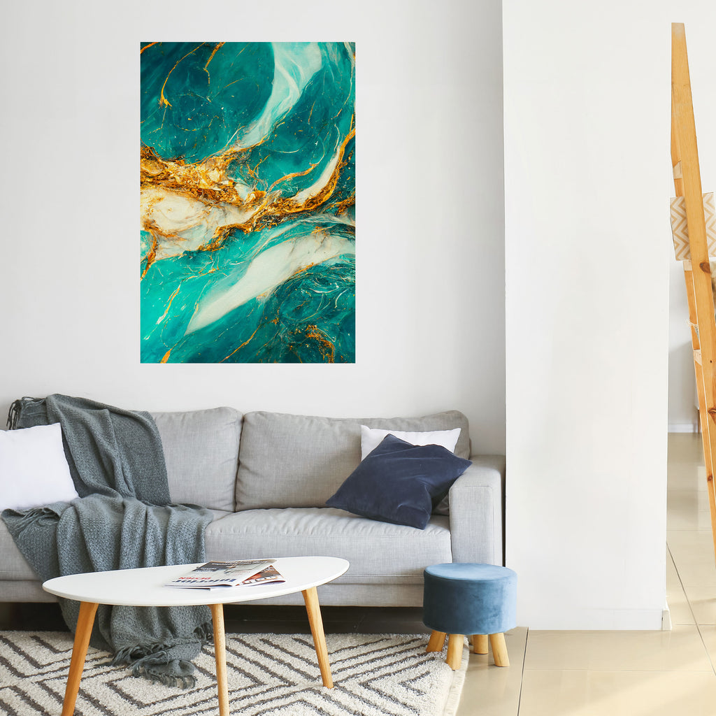 GILDED WHISPERS Peel and Stick Vertical Poster