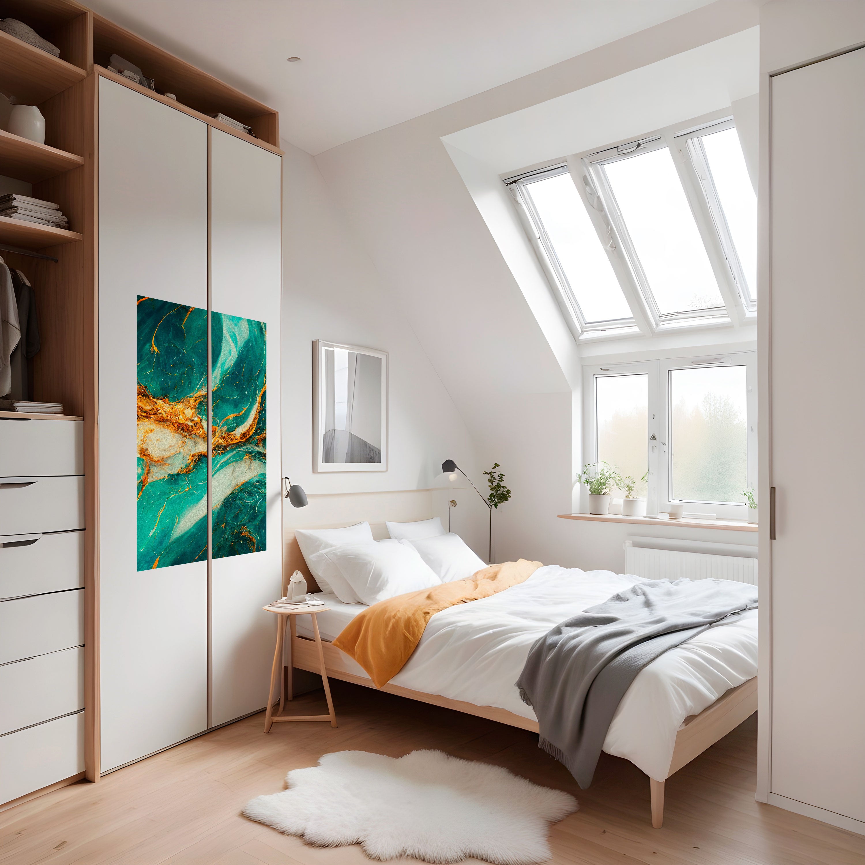 GILDED WHISPERS Peel and Stick Vertical Poster