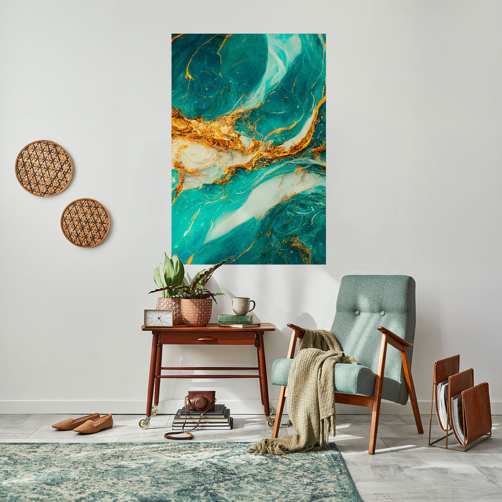 GILDED WHISPERS Peel and Stick Vertical Poster