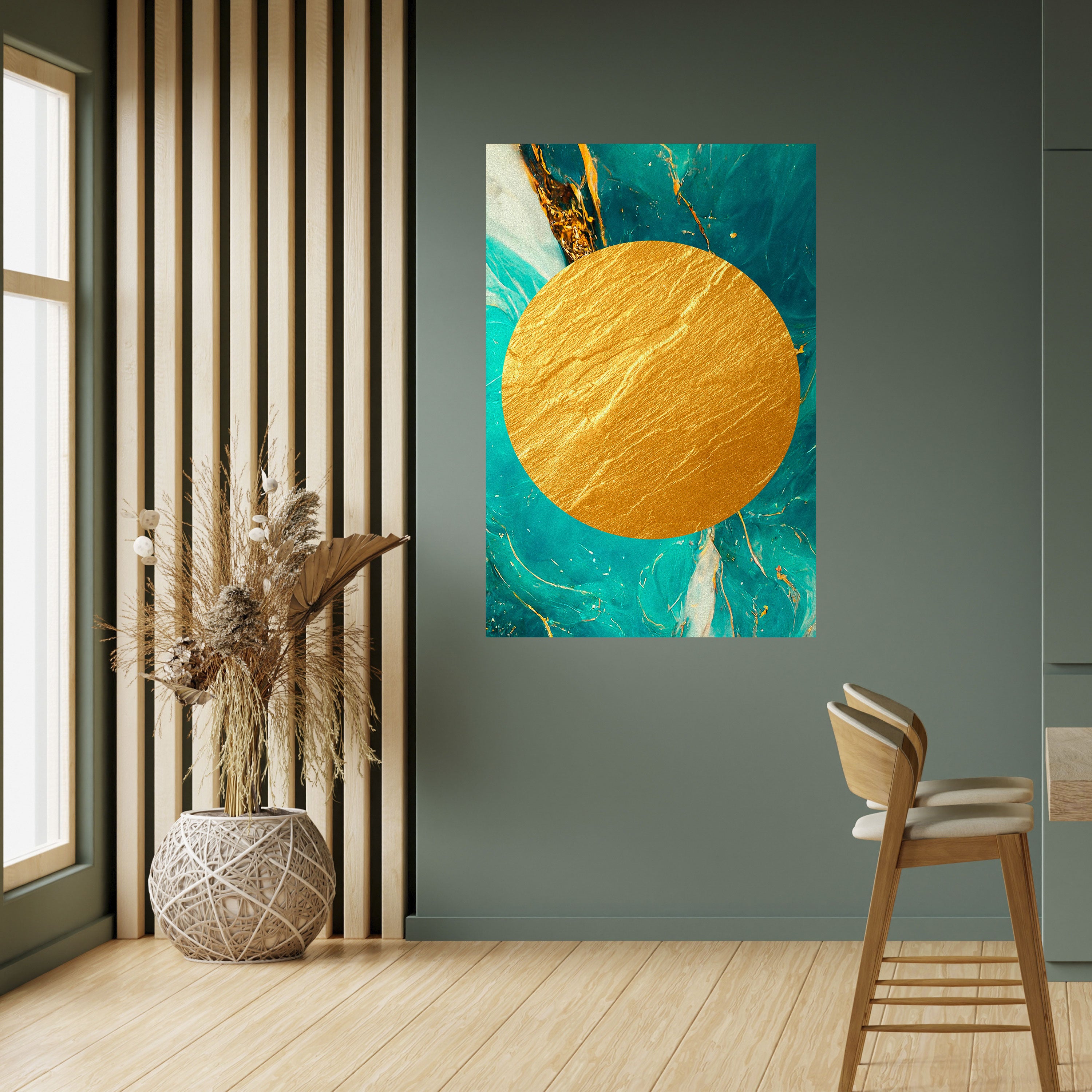 ETHEREAL AZURE Peel and Stick Vertical Poster