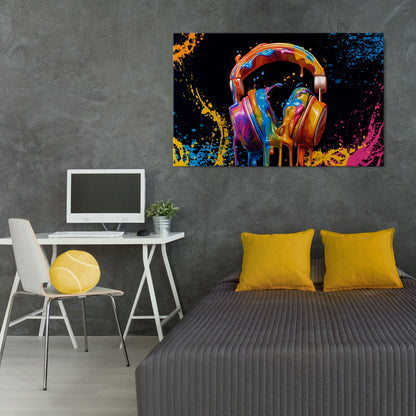 MUSIC IS MY EXTASY Cuadro en lienzo horizontal