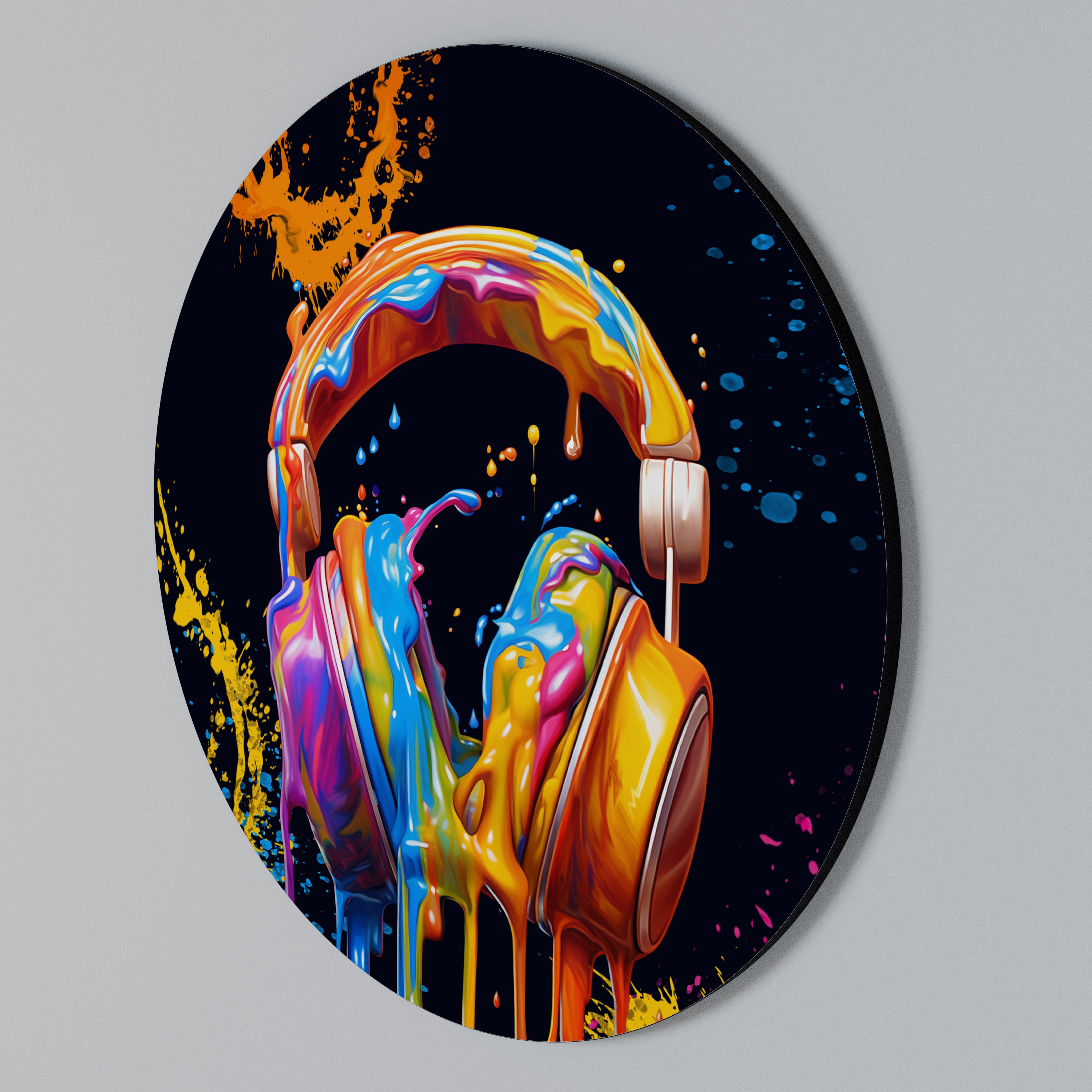 MUSIC IS MY EXTASY Arte de pared redondo