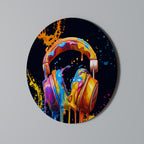MUSIC IS MY EXTASY Decoración de Pared Redonda