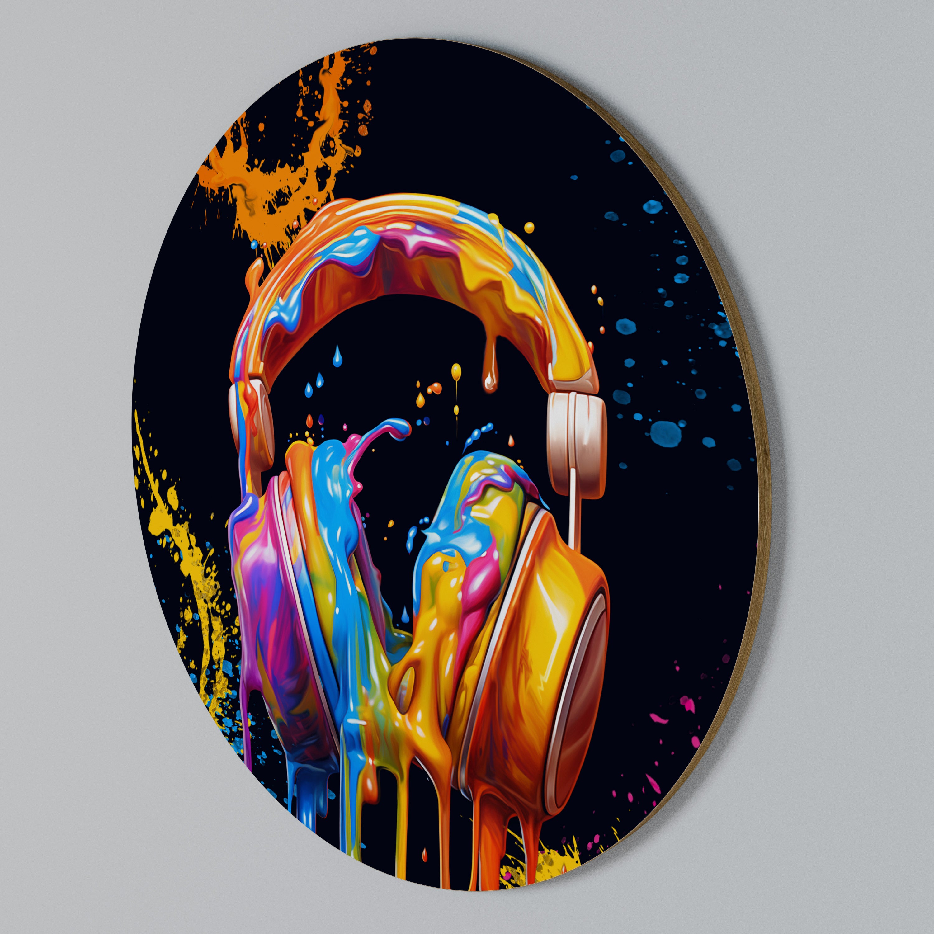 MUSIC IS MY EXTASY Arte de pared redondo