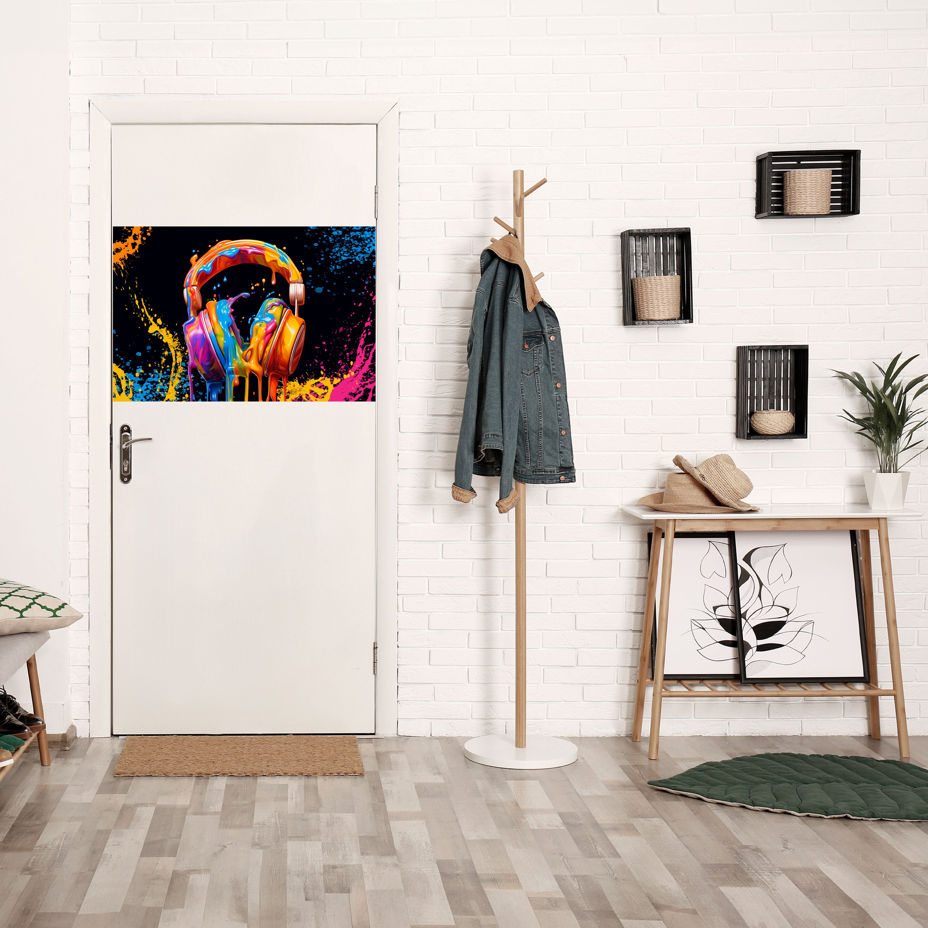 LA MÚSICA ES MI ÉXTASIS Póster horizontal autoadhesivo