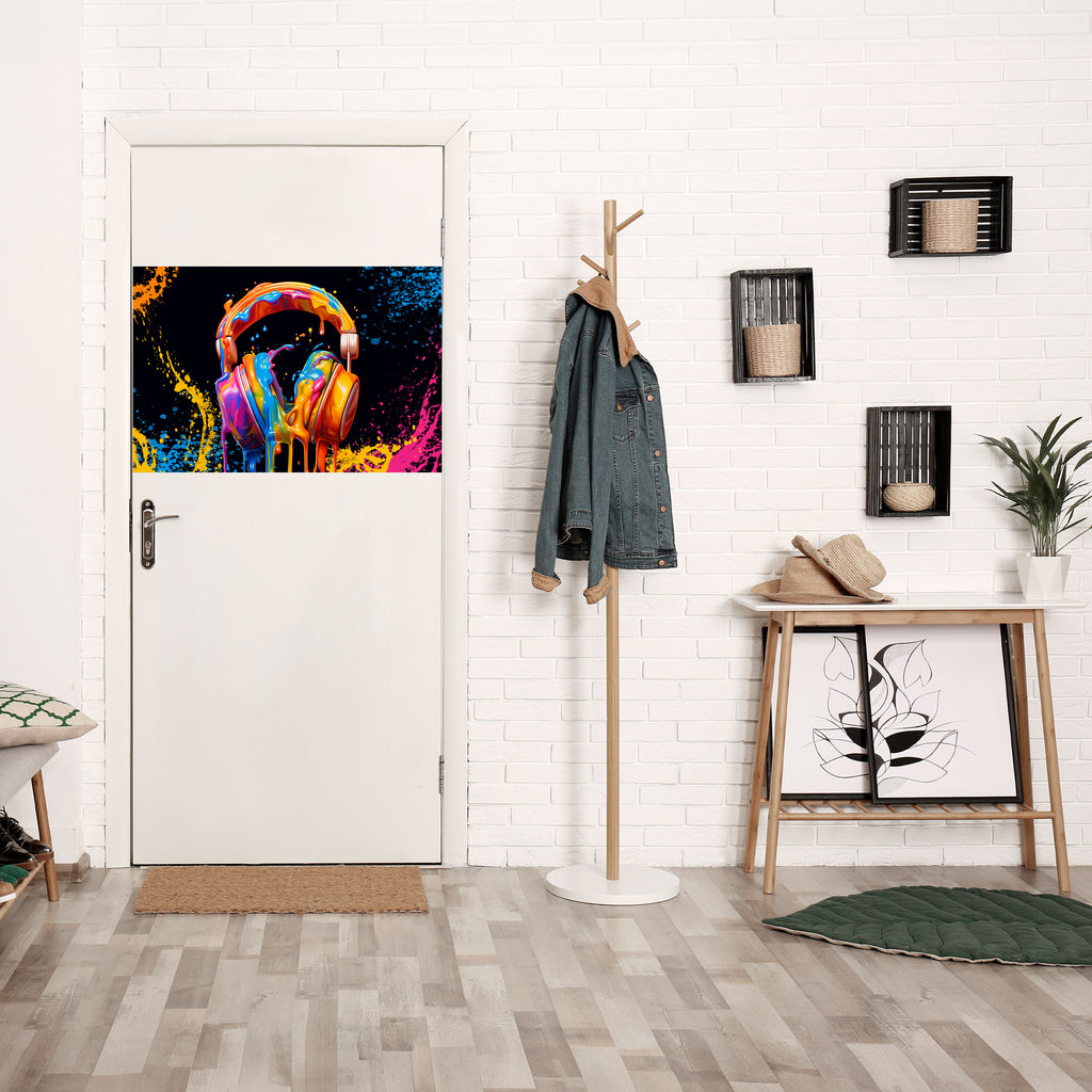 LA MÚSICA ES MI ÉXTASIS Póster horizontal autoadhesivo