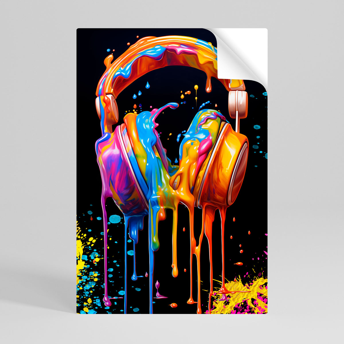 MUSIC IS MY EXTASY Póster adhesivo vertical