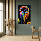 MUSIC IS MY EXTASY Peel and Stick Vertical Poster