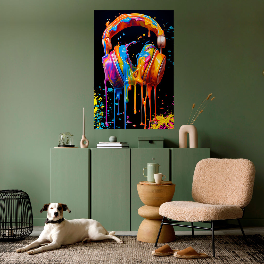 MUSIC IS MY EXTASY Peel and Stick Vertical Poster