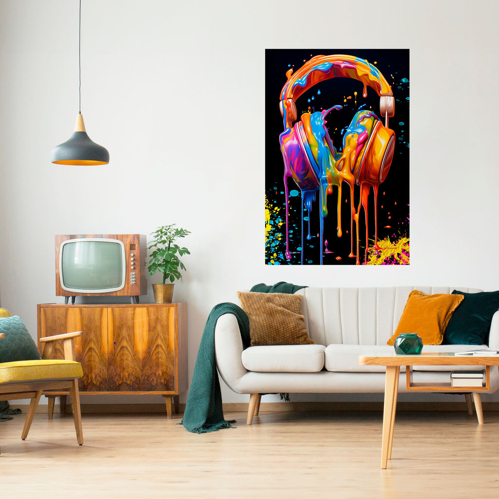 MUSIC IS MY EXTASY Peel and Stick Vertical Poster