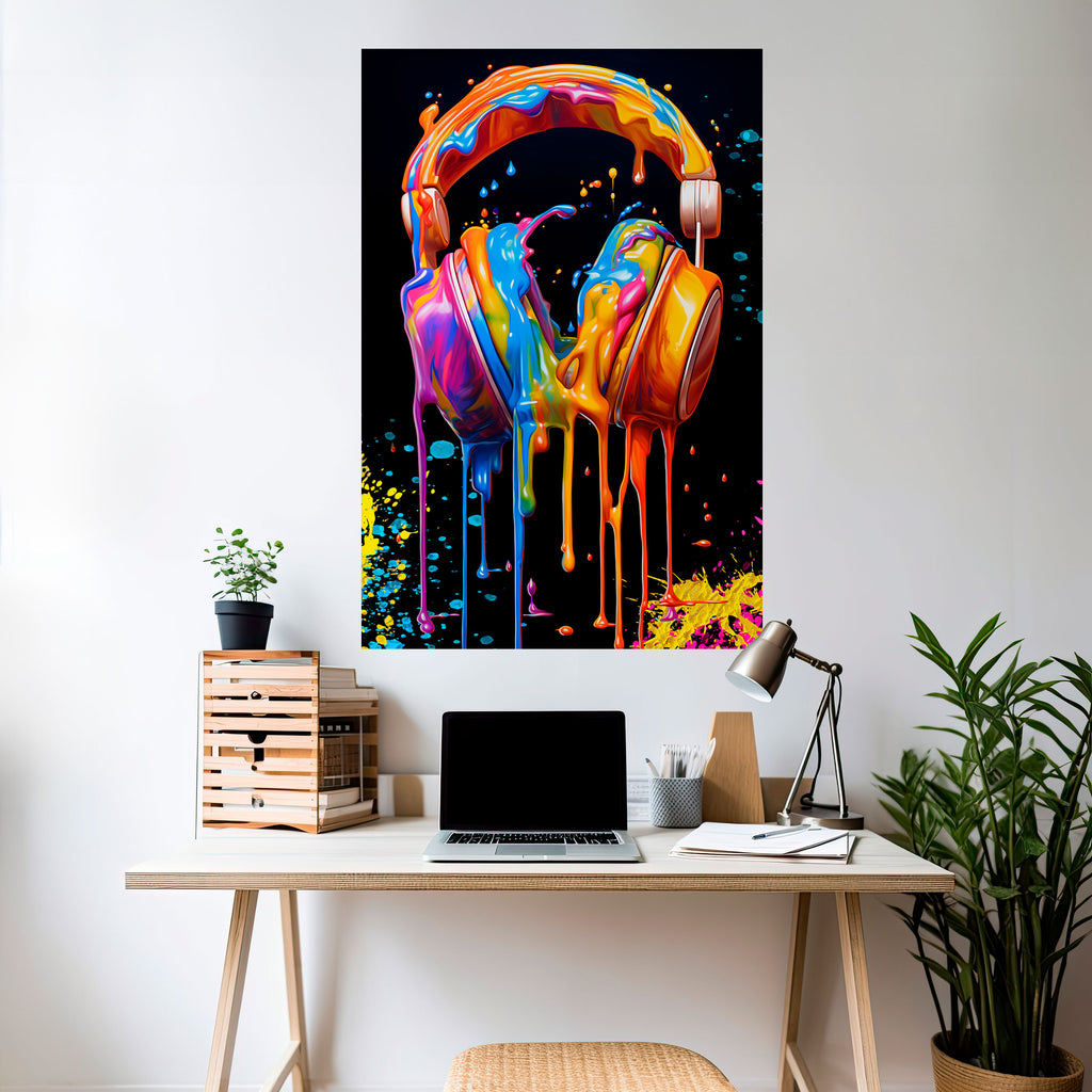 MUSIC IS MY EXTASY Peel and Stick Vertical Poster