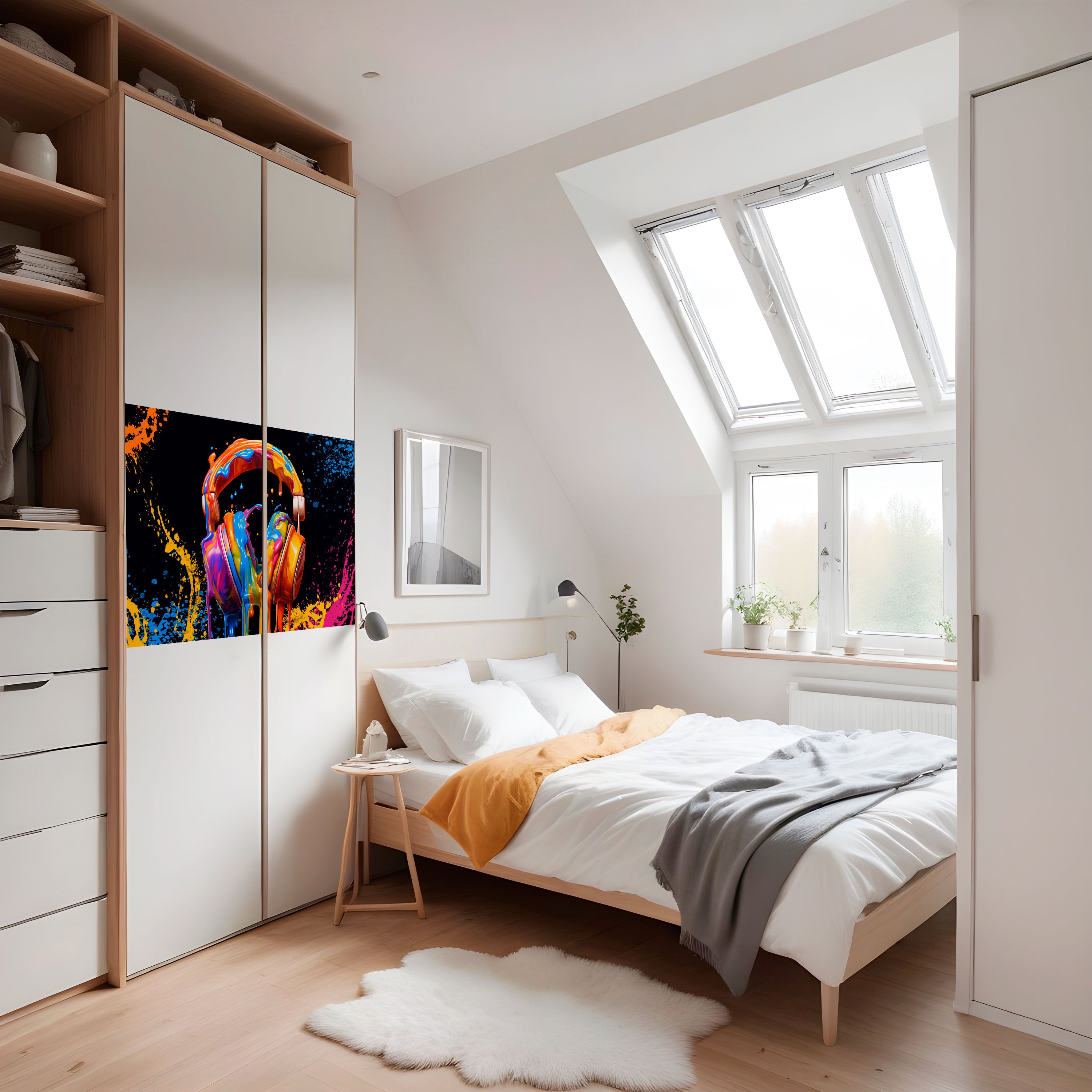 LA MÚSICA ES MI ÉXTASIS Póster horizontal autoadhesivo