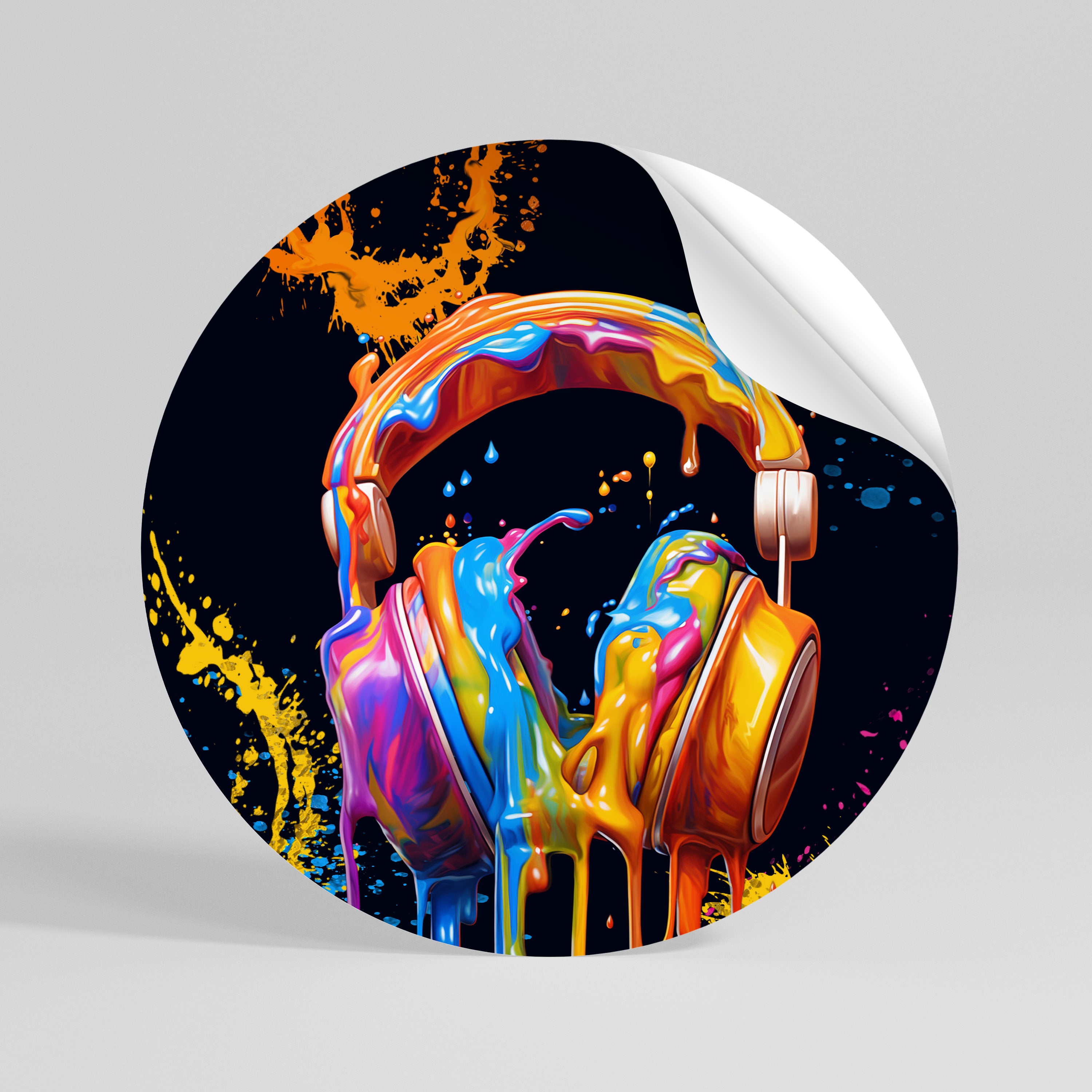 MUSIC IS MY EXTASY Vinilo adhesivo redondo