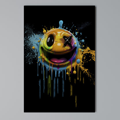 TRIPPY HAPPINESS Vertical Canvas Print