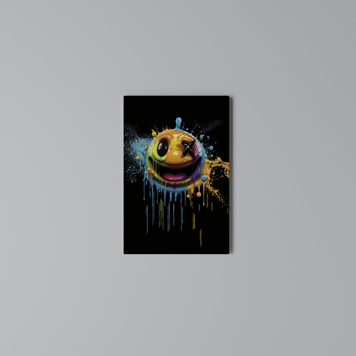 TRIPPY HAPPINESS Vertical Canvas Print