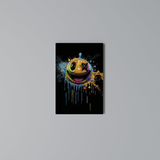TRIPPY HAPPINESS Cuadro en lienzo vertical
