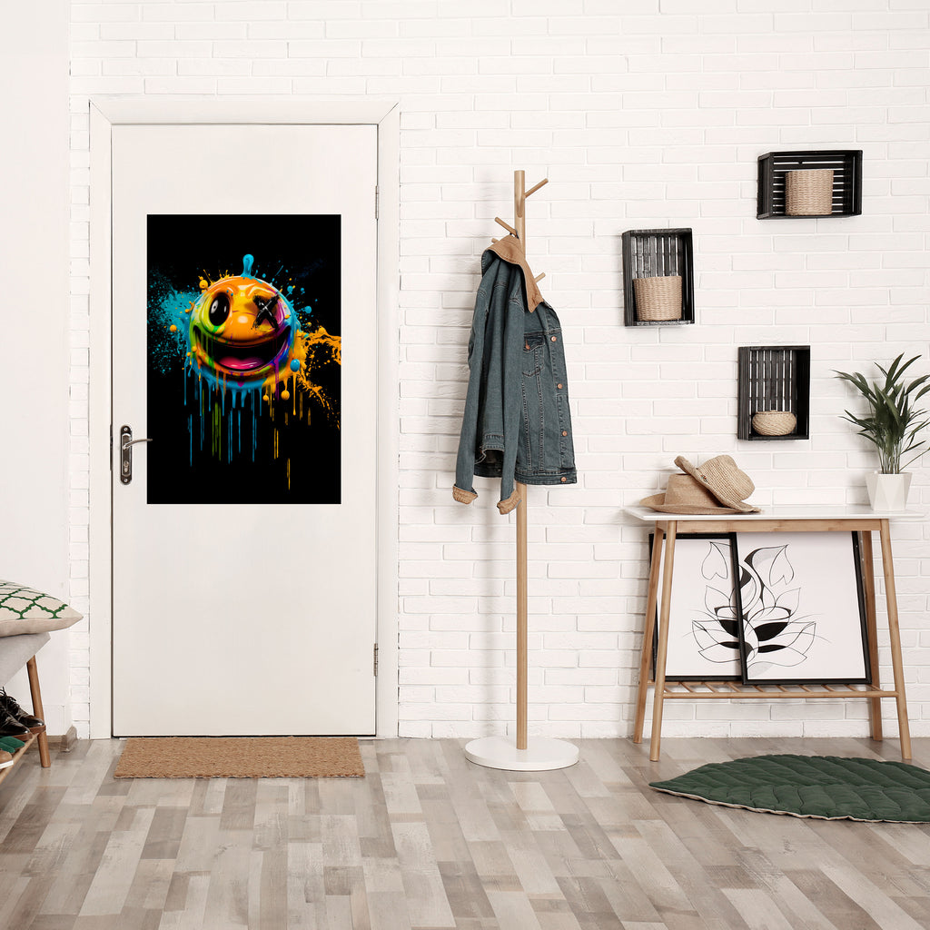 TRIPPY HAPPINESS Peel and Stick Vertical Poster