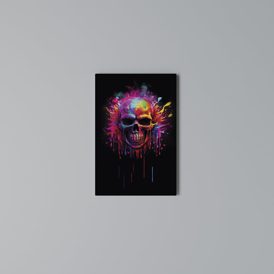 SKULL QUEST Cuadro en lienzo vertical