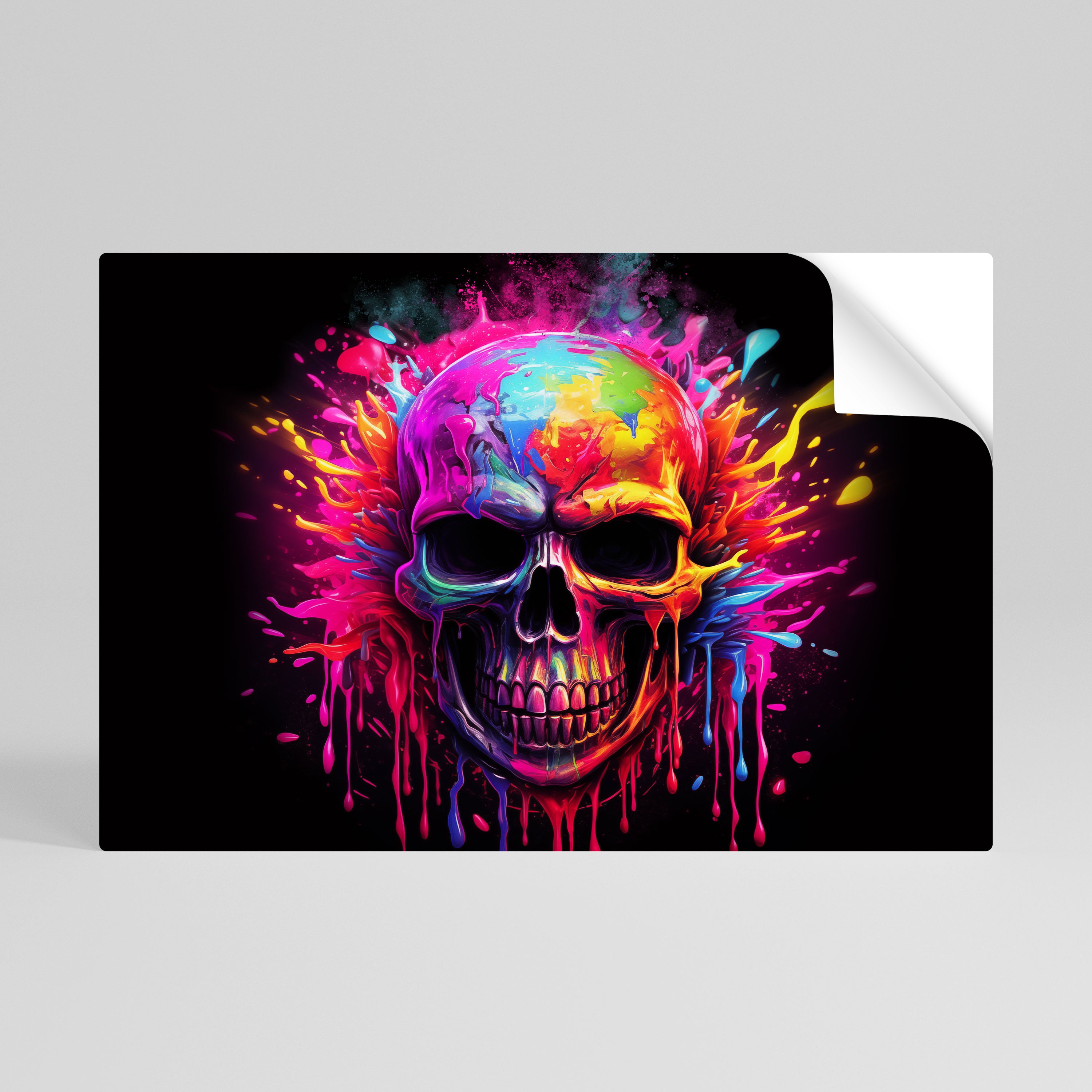 Póster horizontal autoadhesivo SKULL QUEST