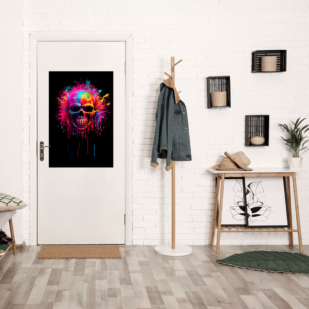 SKULL QUEST Peel and Stick Vertical Poster