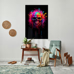 SKULL QUEST Póster Vertical Adhesivo