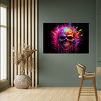 SKULL QUEST Peel and Stick Horizontal Poster