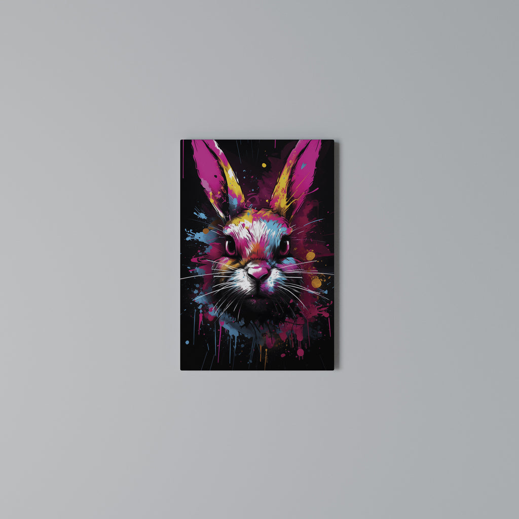DON'T FOLLOW THE RABBIT Cuadro en lienzo vertical