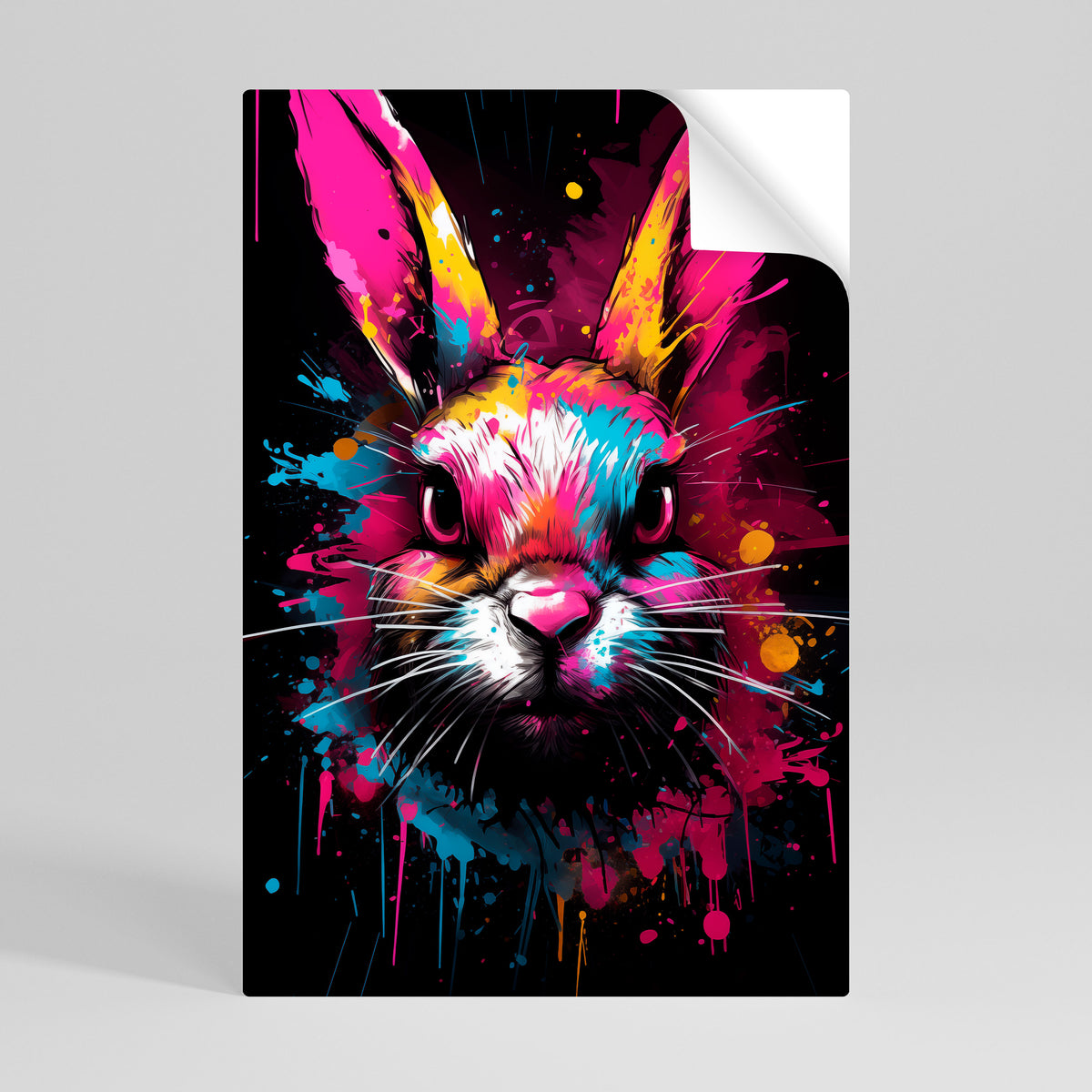 DON'T FOLLOW THE RABBIT Póster adhesivo vertical
