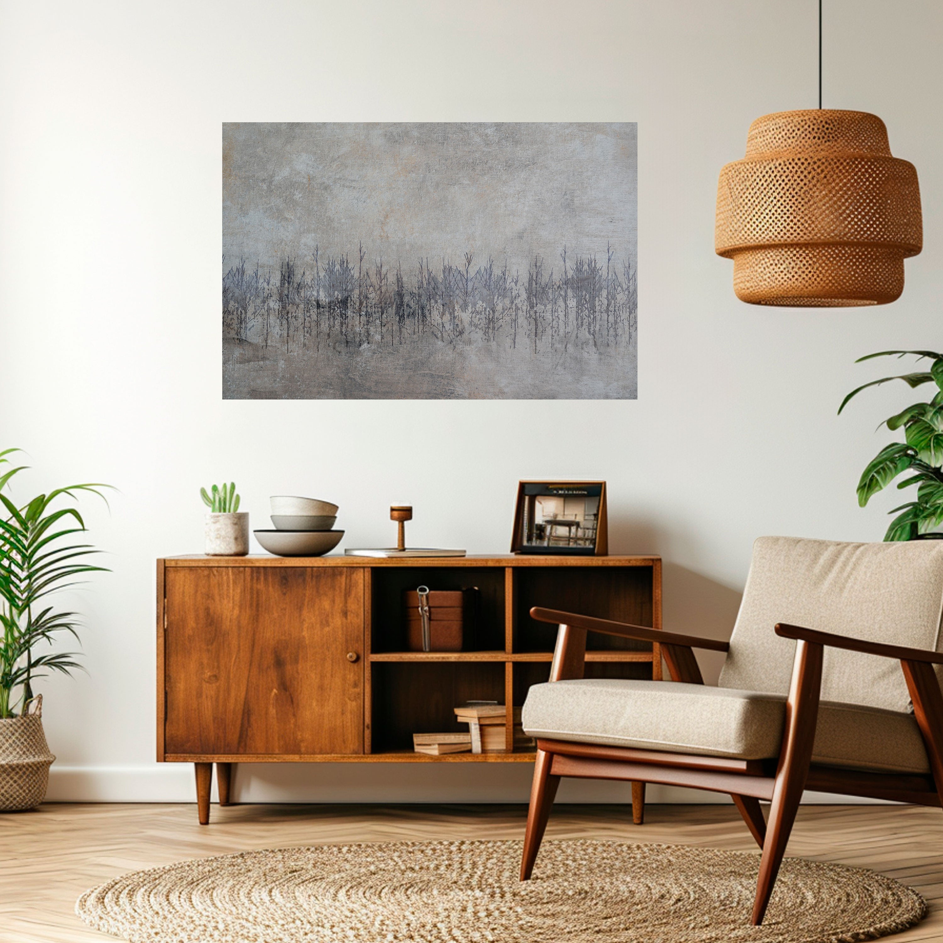 FANTASMAS DE LA NATURALEZA Póster horizontal autoadhesivo