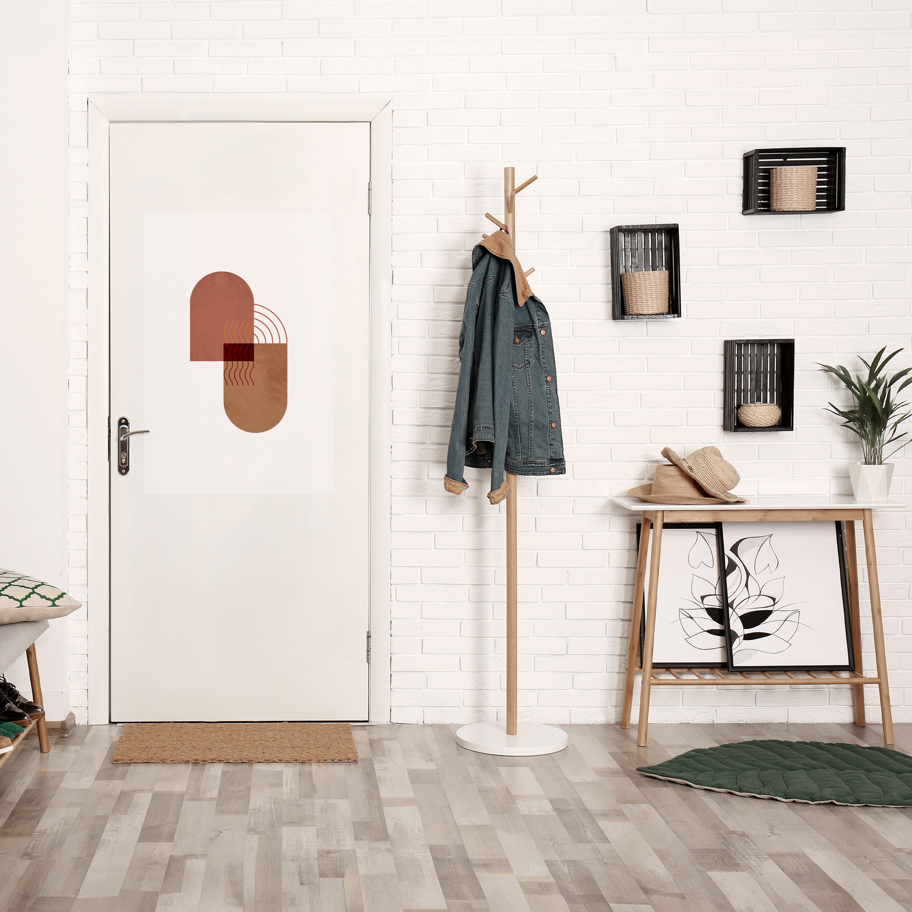 ECHOING DUET Peel and Stick Vertical Poster