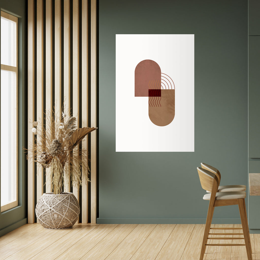 ECHOING DUET Peel and Stick Vertical Poster