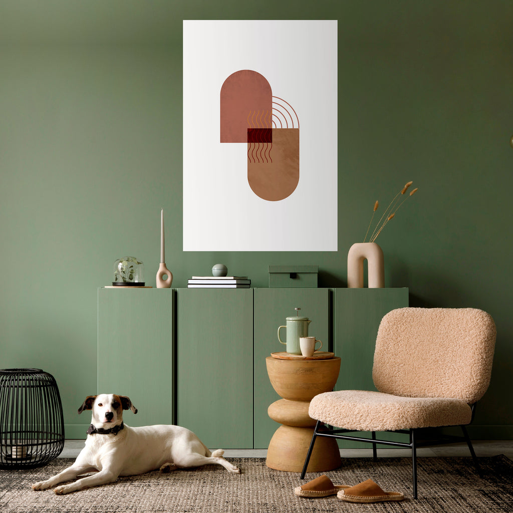 ECHOING DUET Peel and Stick Vertical Poster