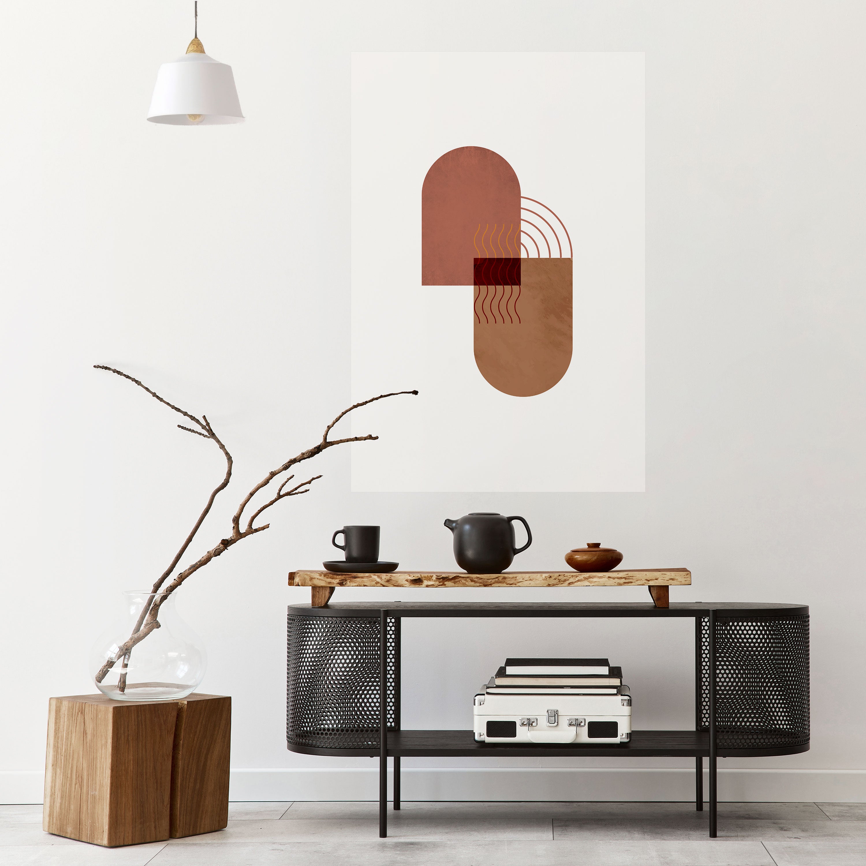 ECHOING DUET Peel and Stick Vertical Poster