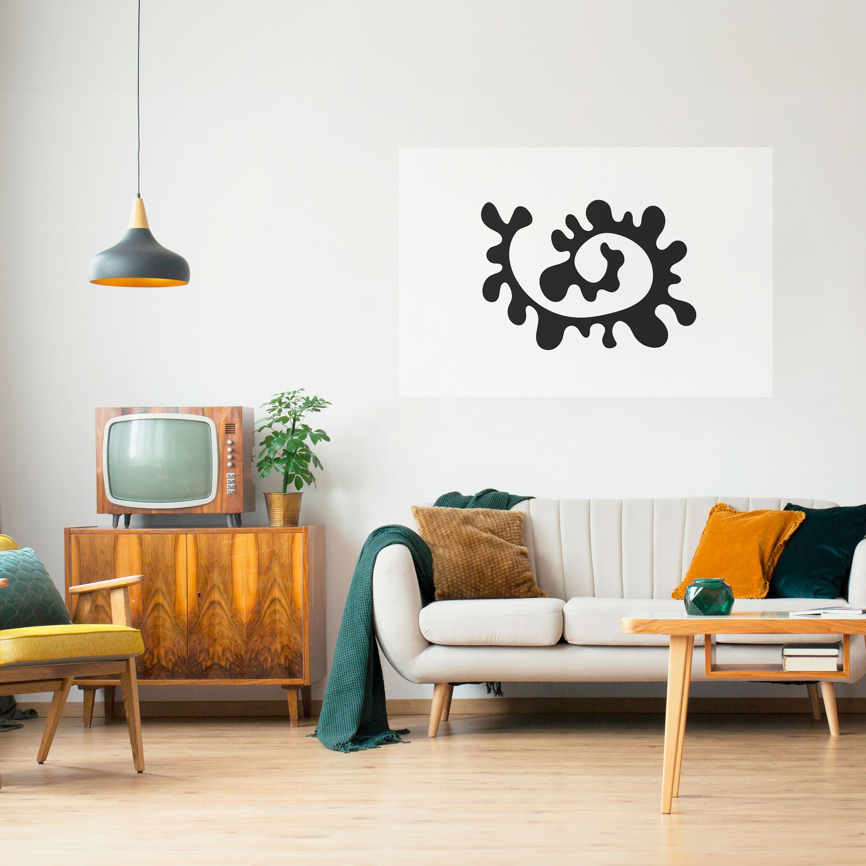 LA MEZCLA DEL AYER Póster horizontal autoadhesivo