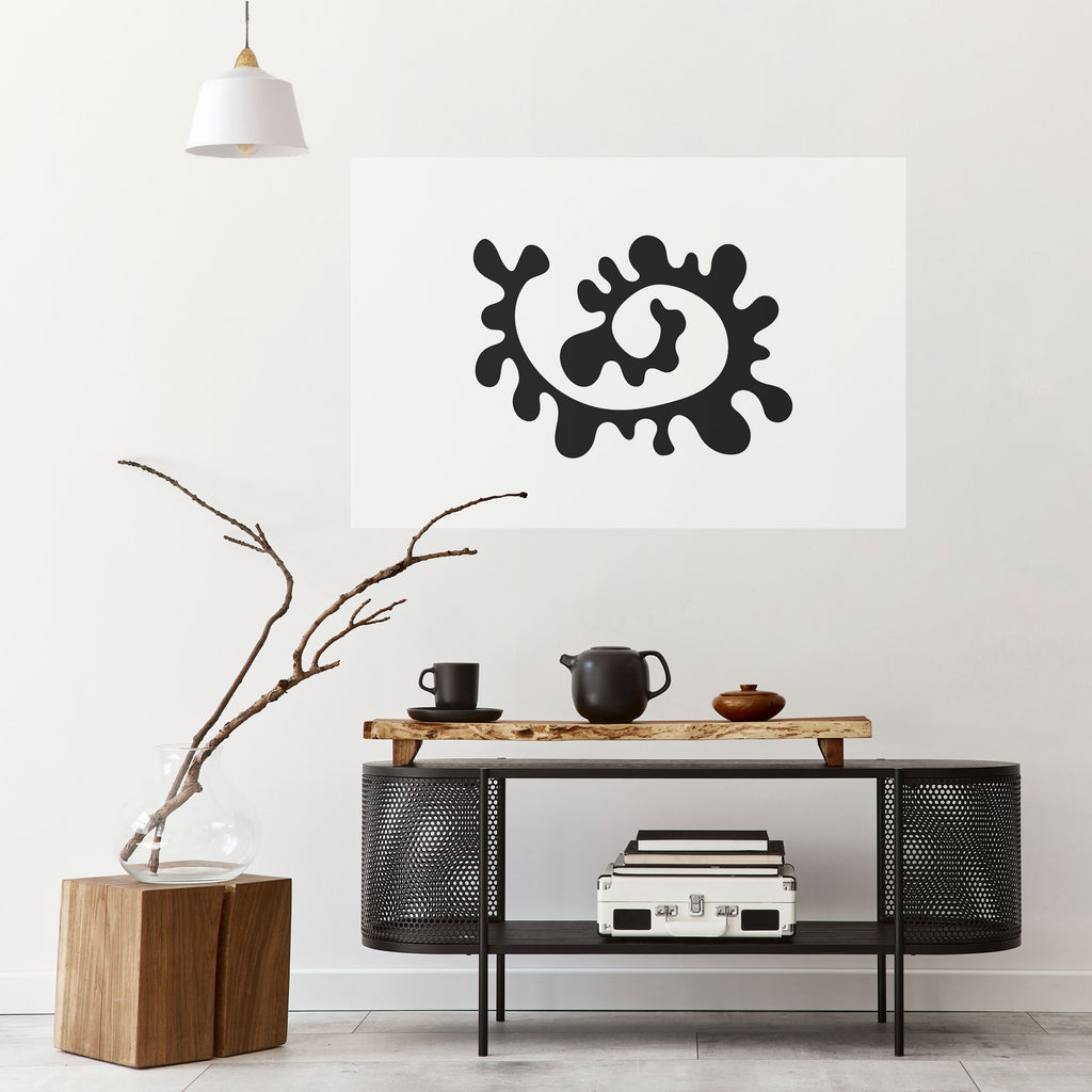 LA MEZCLA DEL AYER Póster horizontal autoadhesivo