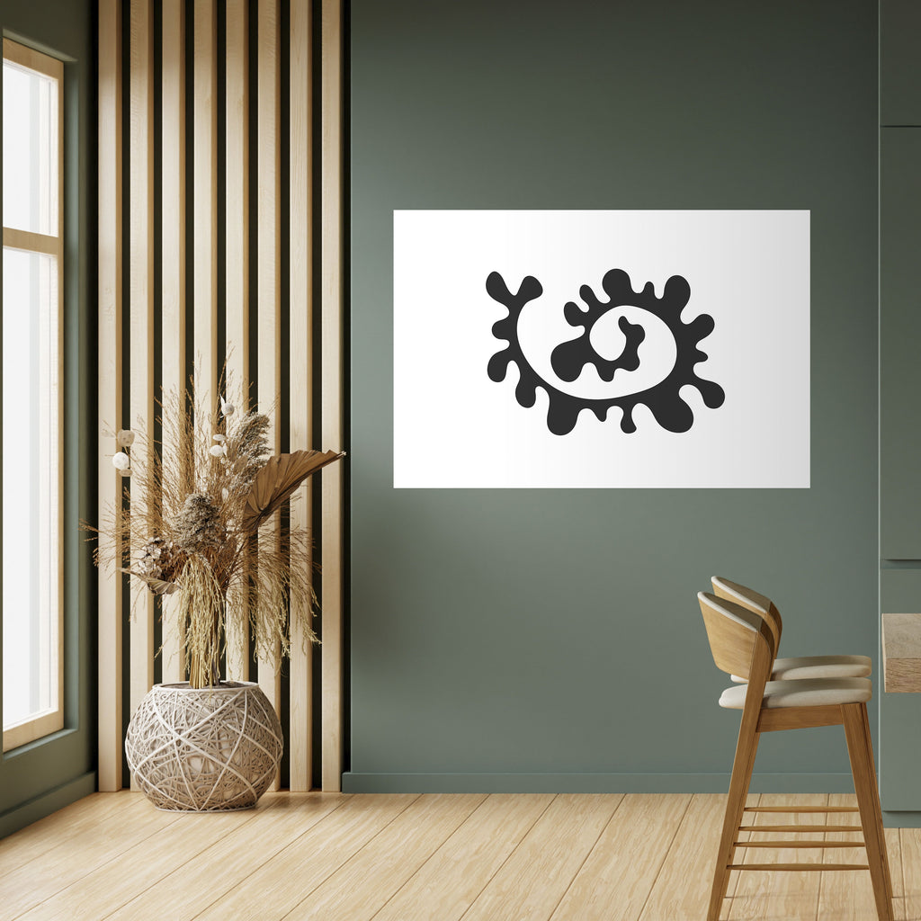 LA MEZCLA DEL AYER Póster horizontal autoadhesivo