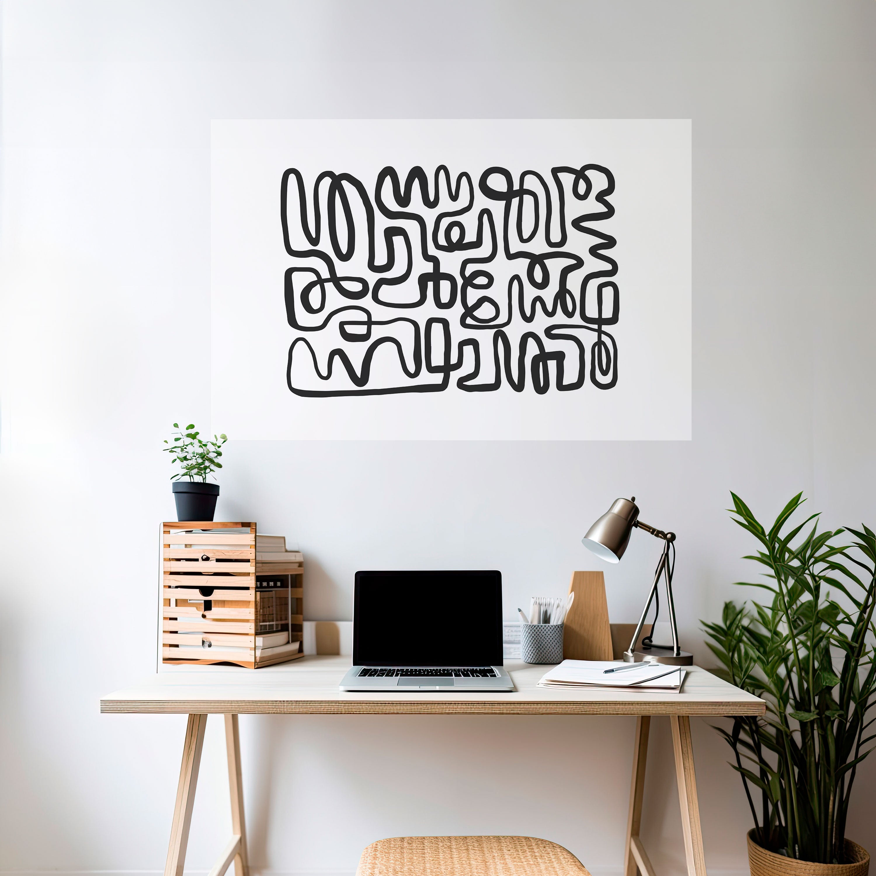 Póster horizontal autoadhesivo PERDIDO EN EL ECO