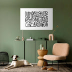 LOST IN THE ECHO Peel and Stick Horizontal Poster