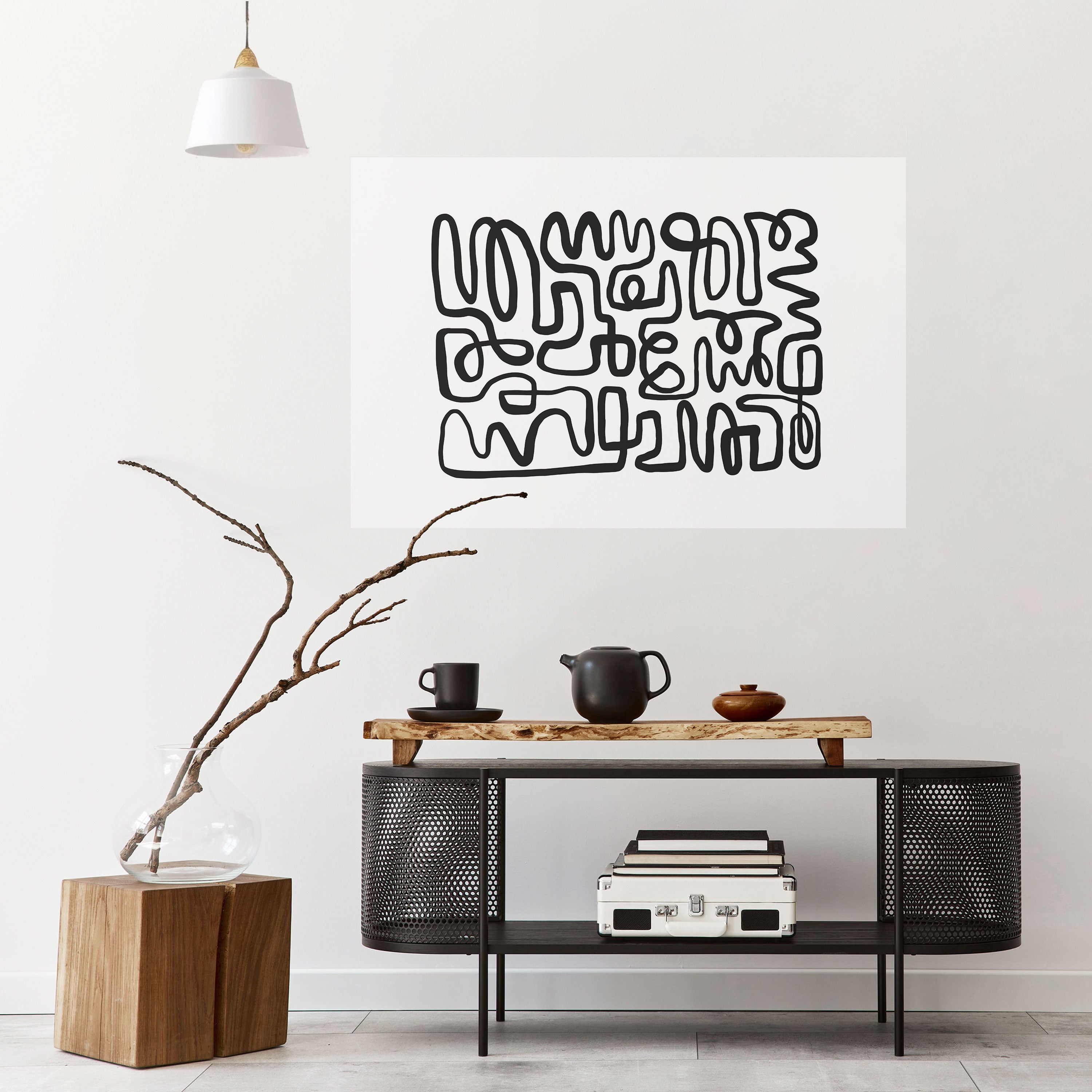 Póster horizontal autoadhesivo PERDIDO EN EL ECO