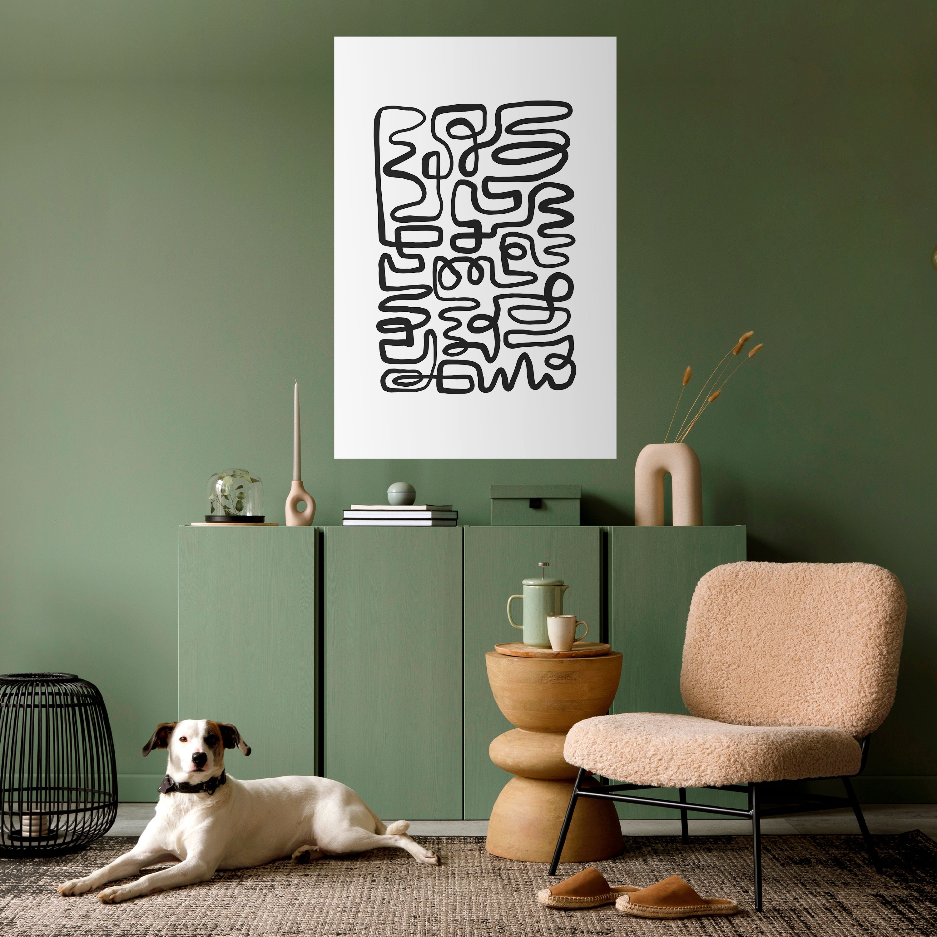 LOST IN THE ECHO Peel and Stick Vertical Poster