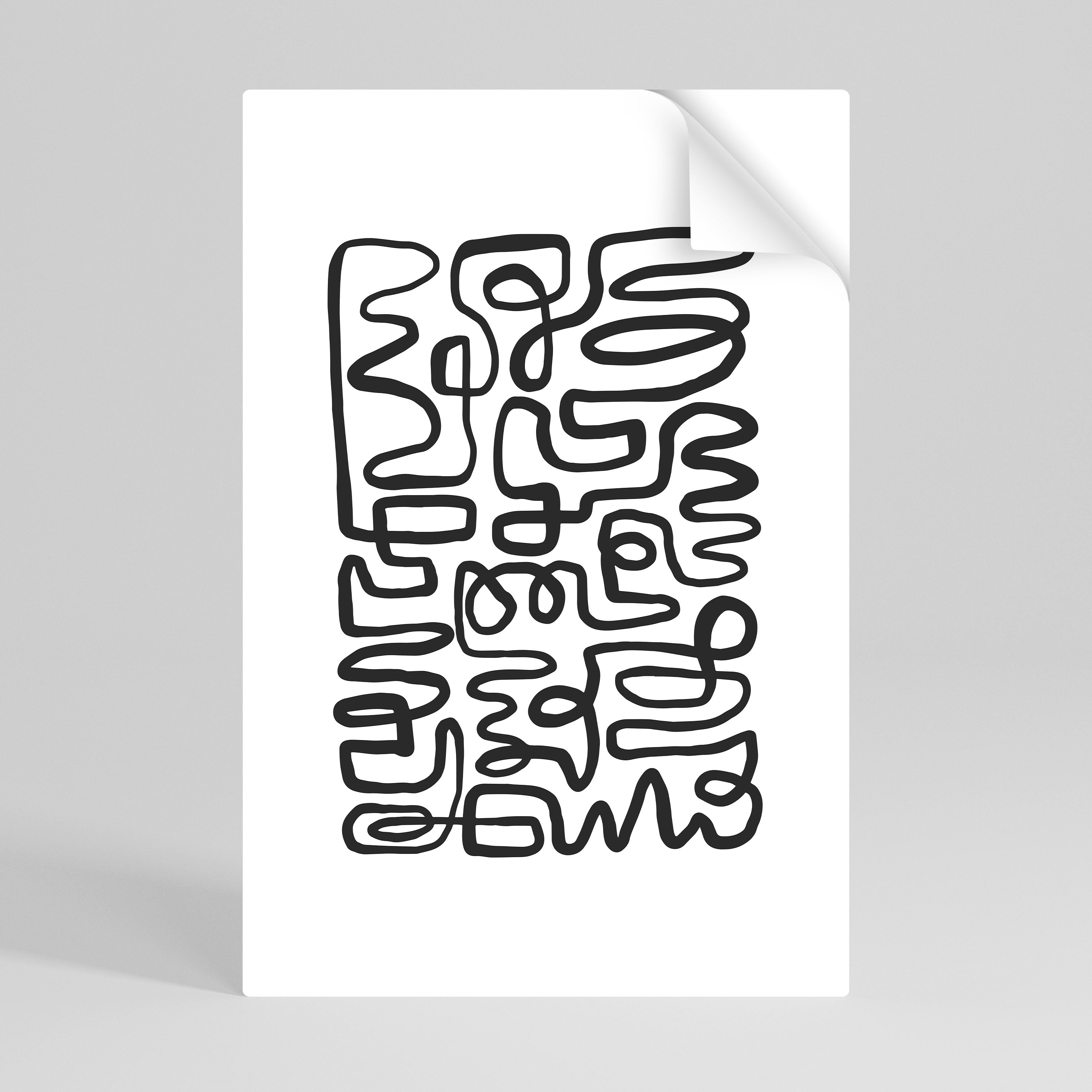 LOST IN THE ECHO Peel and Stick Vertical Poster