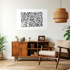 LOST IN THE ECHO Peel and Stick Horizontal Poster