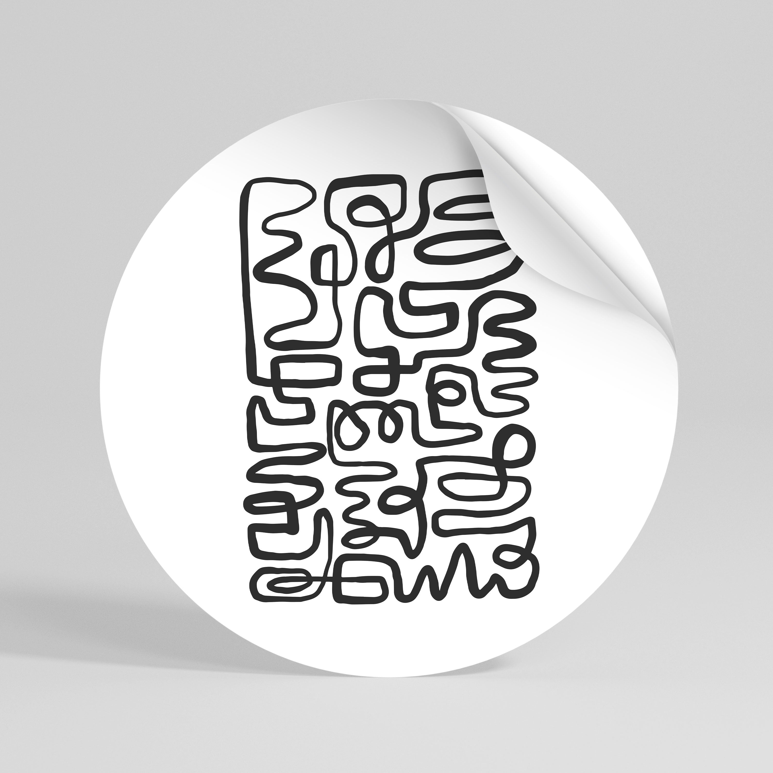 LOST IN THE ECHO Vinilo adhesivo redondo