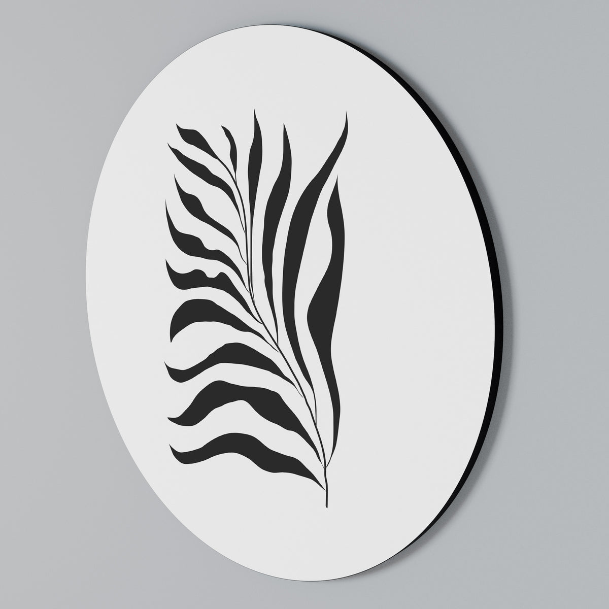 SHADOW PLANT Arte de pared redondo
