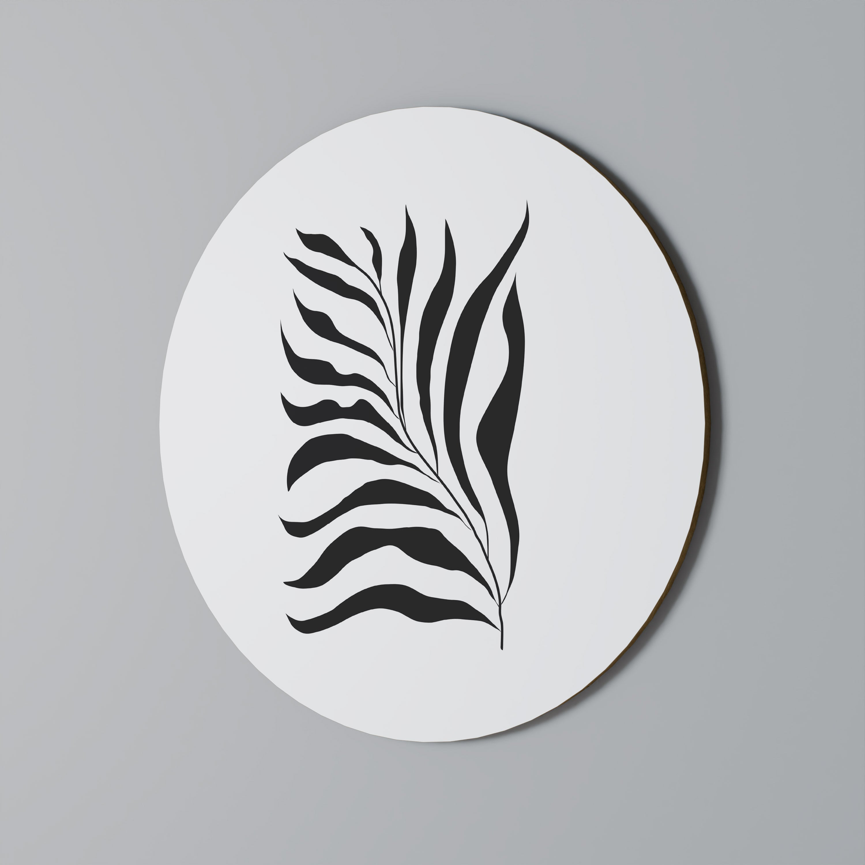 SHADOW PLANT Round Wall Art