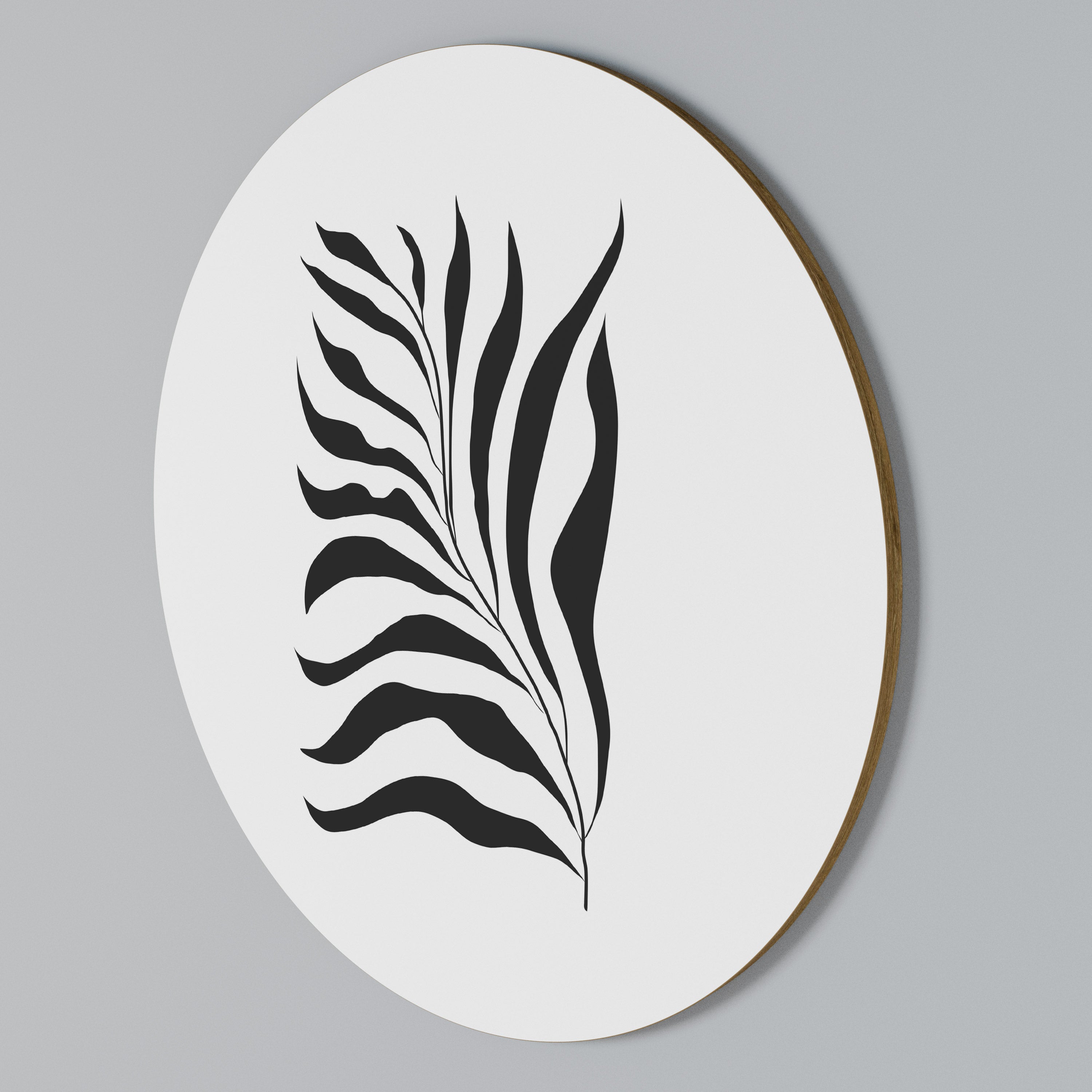 SHADOW PLANT Round Wall Art