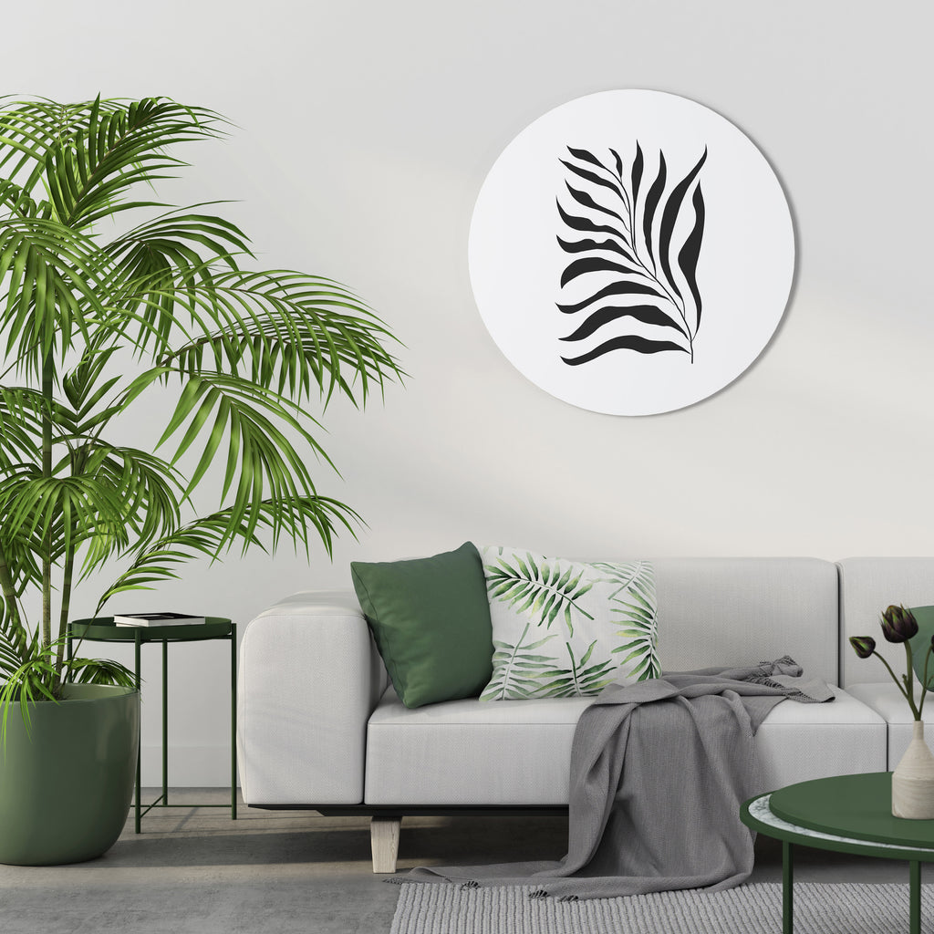 SHADOW PLANT Round Wall Art
