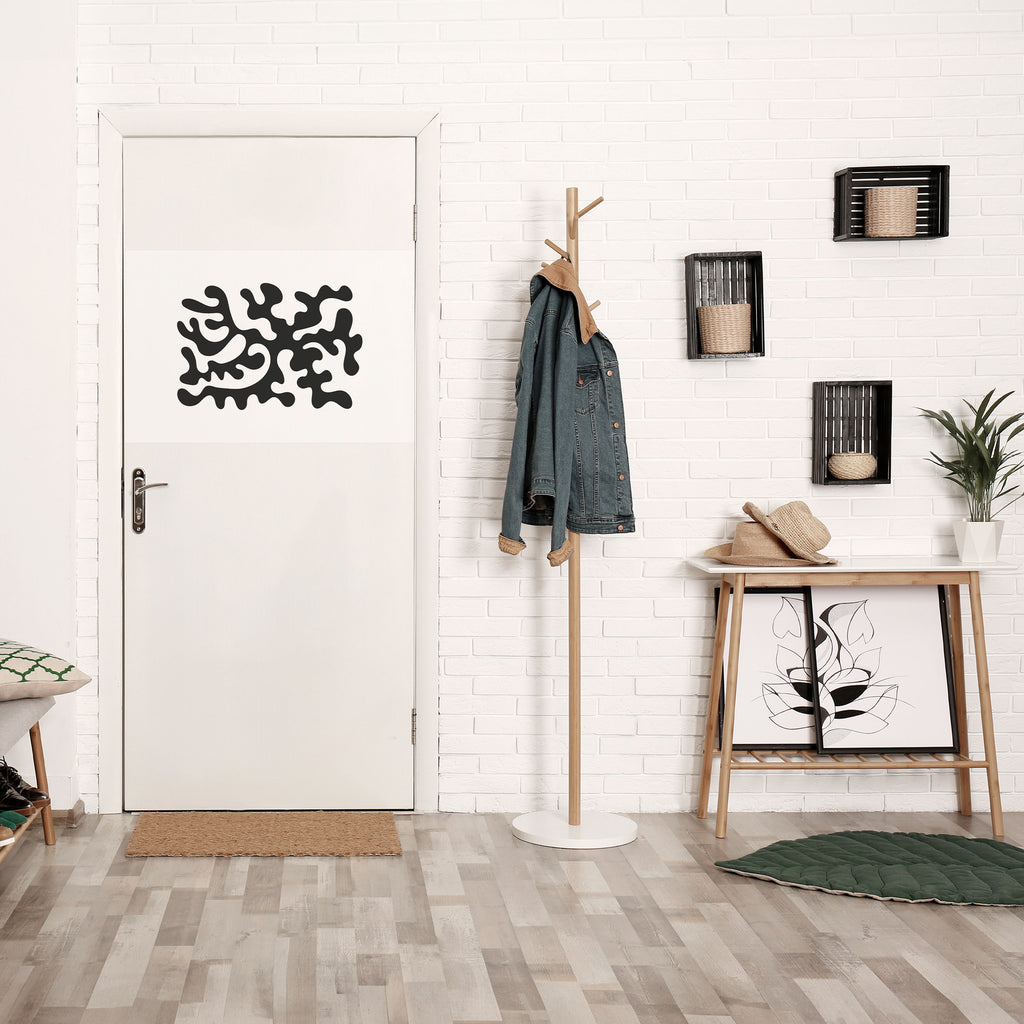 Póster horizontal autoadhesivo "CARCOAL CASCADE"